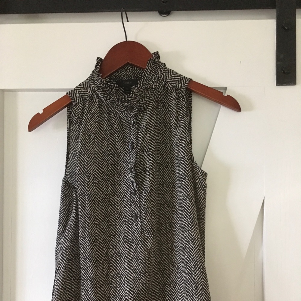 Silk J. Crew sleeveless blouse